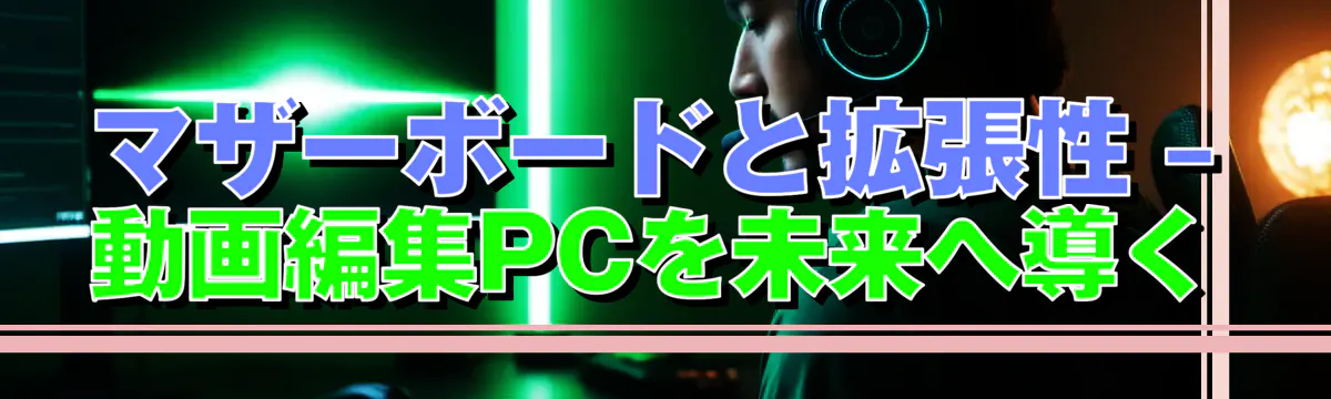 マザーボードと拡張性 ? 動画編集PCを未来へ導く