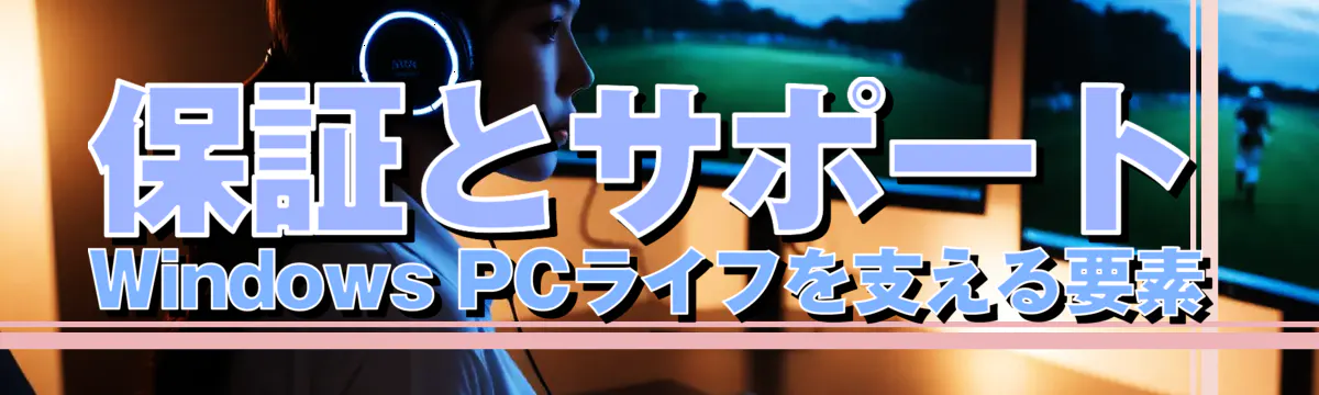 保証とサポート: Windows PCライフを支える要素