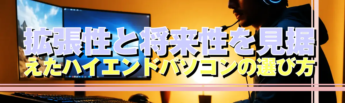 拡張性と将来性を見据えたハイエンドパソコンの選び方