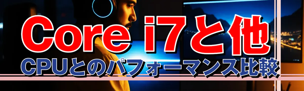 Core i7と他CPUとのパフォーマンス比較