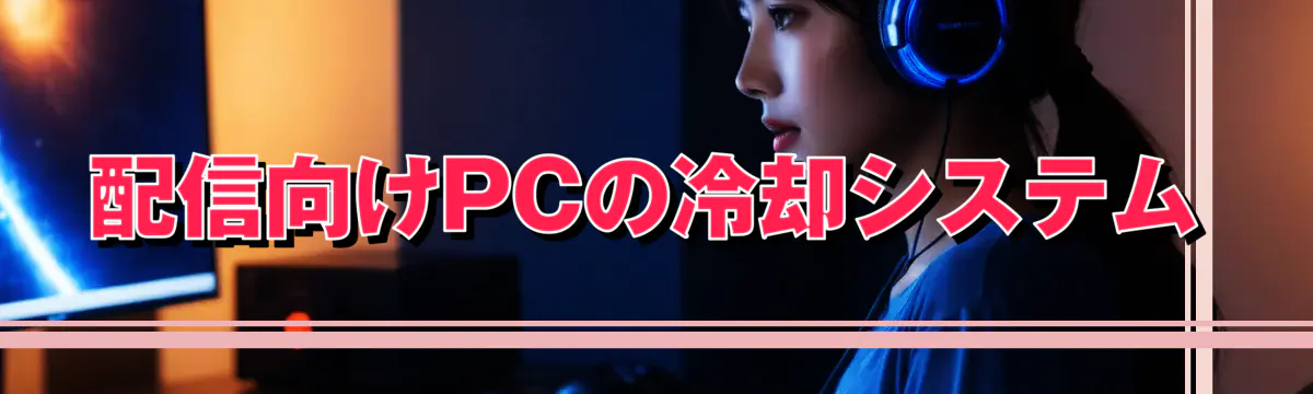 配信向けPCの冷却システム