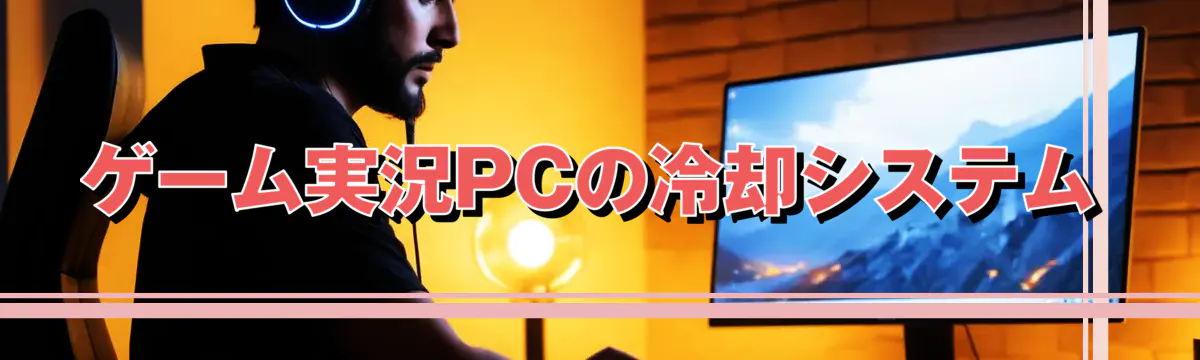 ゲーム実況PCの冷却システム