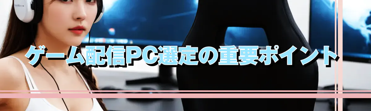 ゲーム配信PC選定の重要ポイント