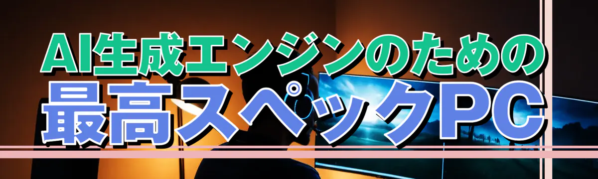AI生成エンジンのための最高スペックPC