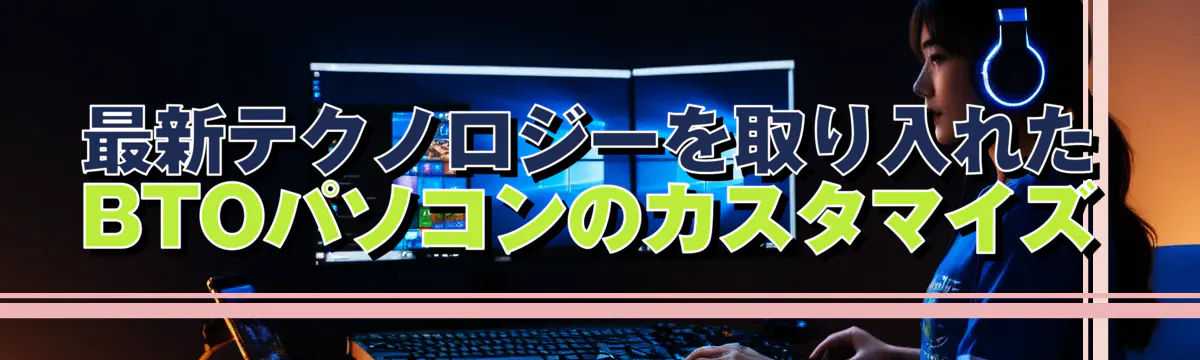 最新テクノロジーを取り入れたBTOパソコンのカスタマイズ
