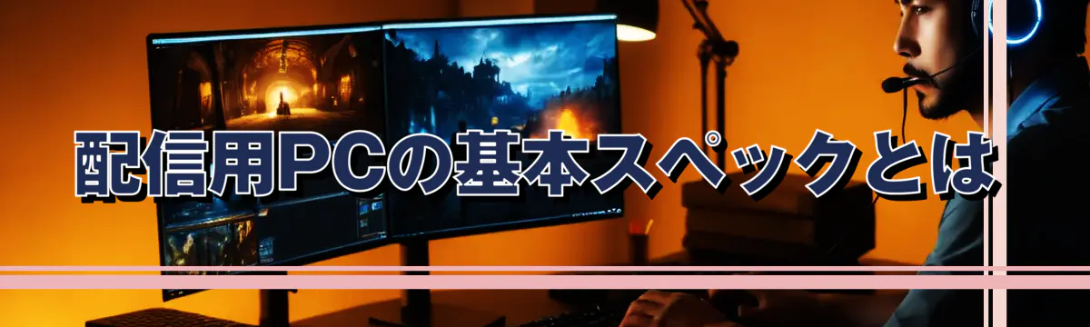 配信用PCの基本スペックとは
