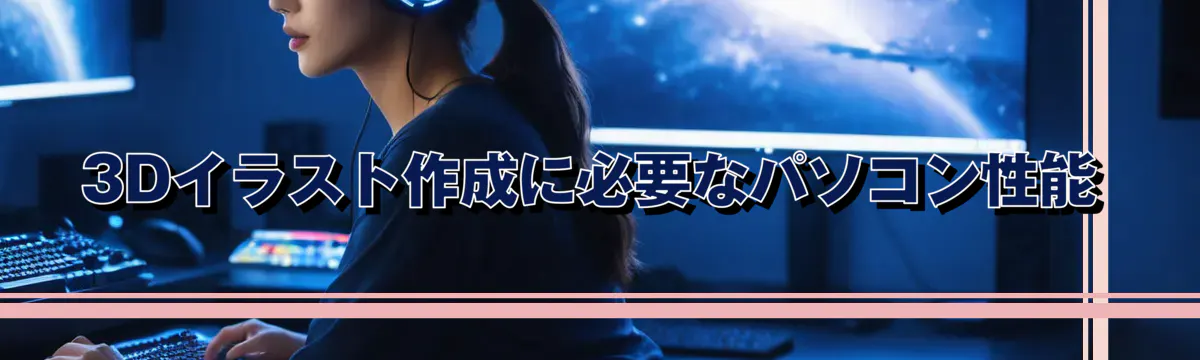 3Dイラスト作成に必要なパソコン性能
