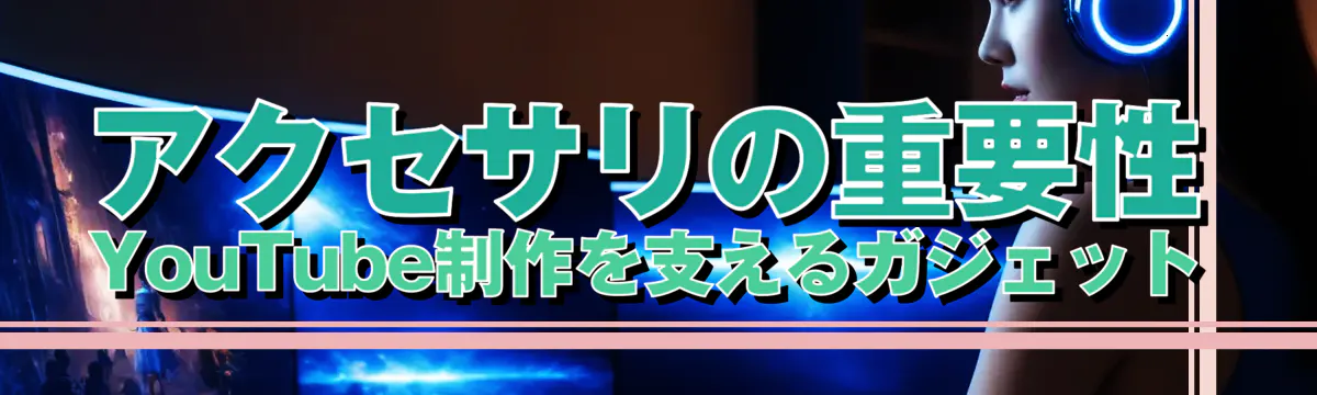 アクセサリの重要性 YouTube制作を支えるガジェット