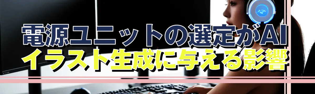 電源ユニットの選定がAIイラスト生成に与える影響
