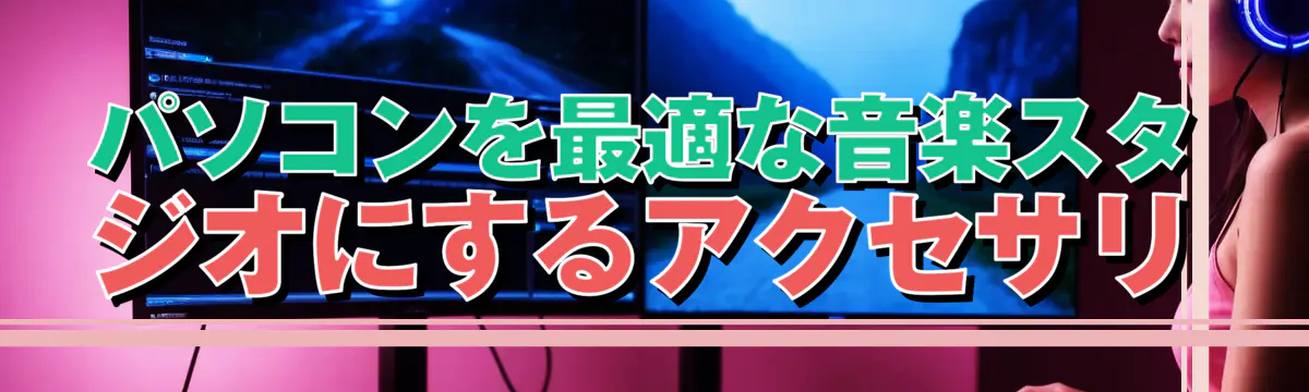 パソコンを最適な音楽スタジオにするアクセサリ
