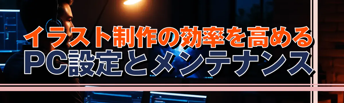 イラスト制作の効率を高めるPC設定とメンテナンス
