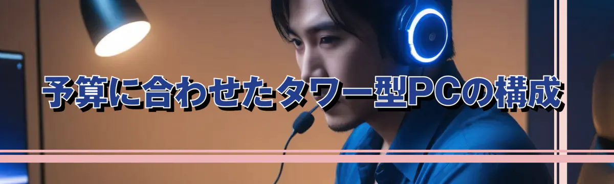 予算に合わせたタワー型PCの構成