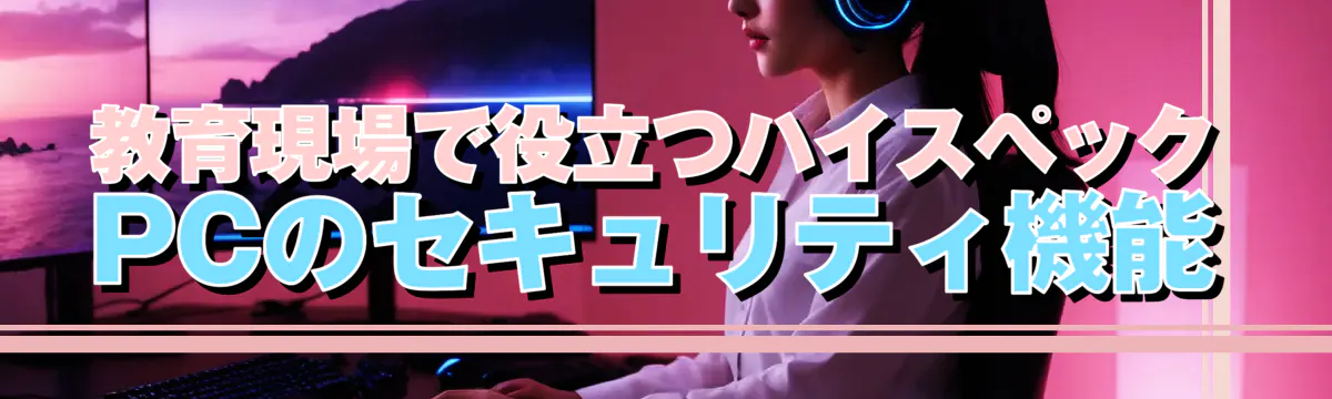 教育現場で役立つハイスペックPCのセキュリティ機能
