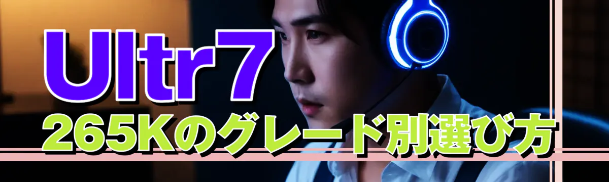 Ultr7 265Kのグレード別選び方