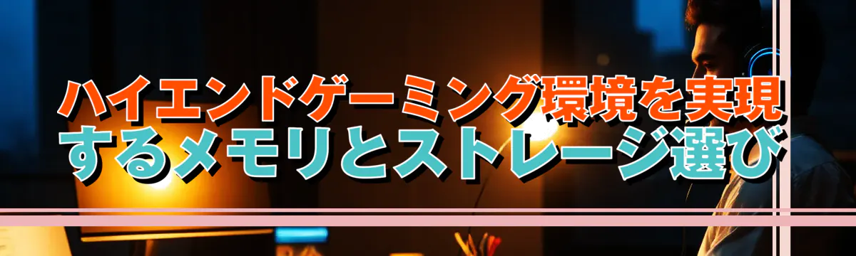 ハイエンドゲーミング環境を実現するメモリとストレージ選び