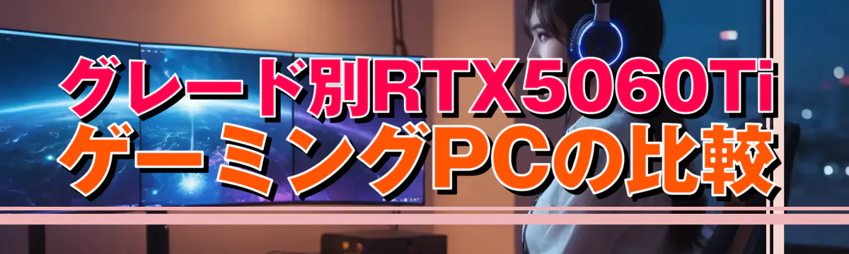 グレード別RTX5060TiゲーミングPCの比較
