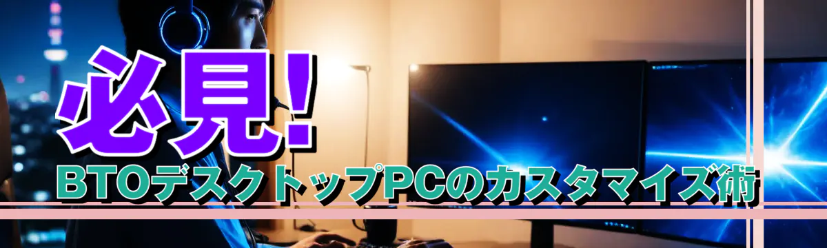 必見! BTOデスクトップPCのカスタマイズ術

