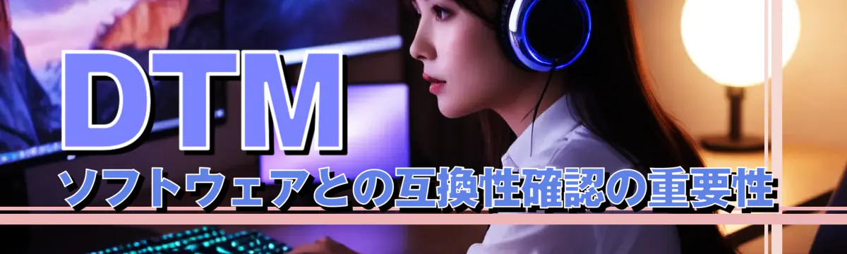DTMソフトウェアとの互換性確認の重要性