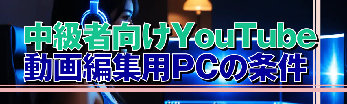 中級者向けYouTube動画編集用PCの条件 
