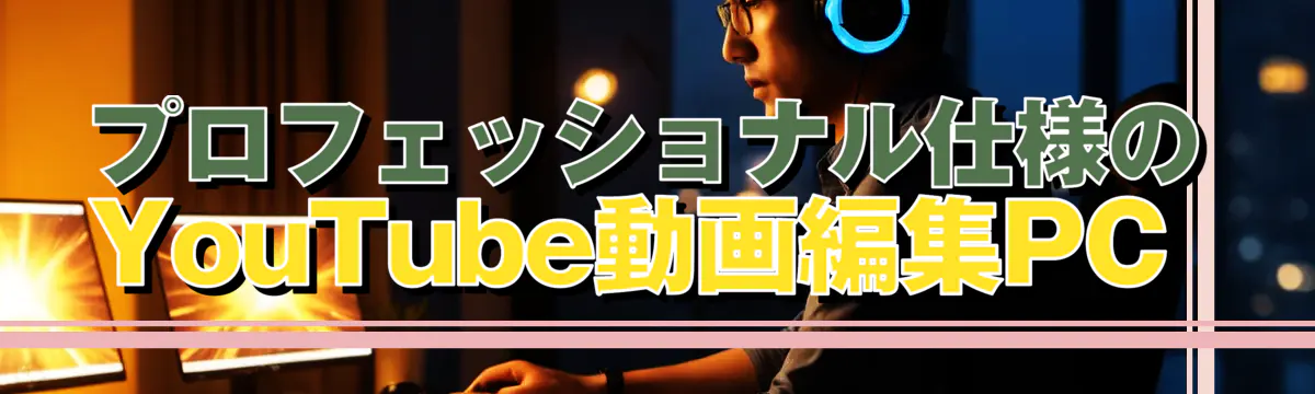 プロフェッショナル仕様のYouTube動画編集PC