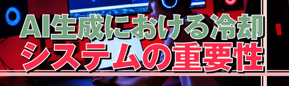 AI生成における冷却システムの重要性
