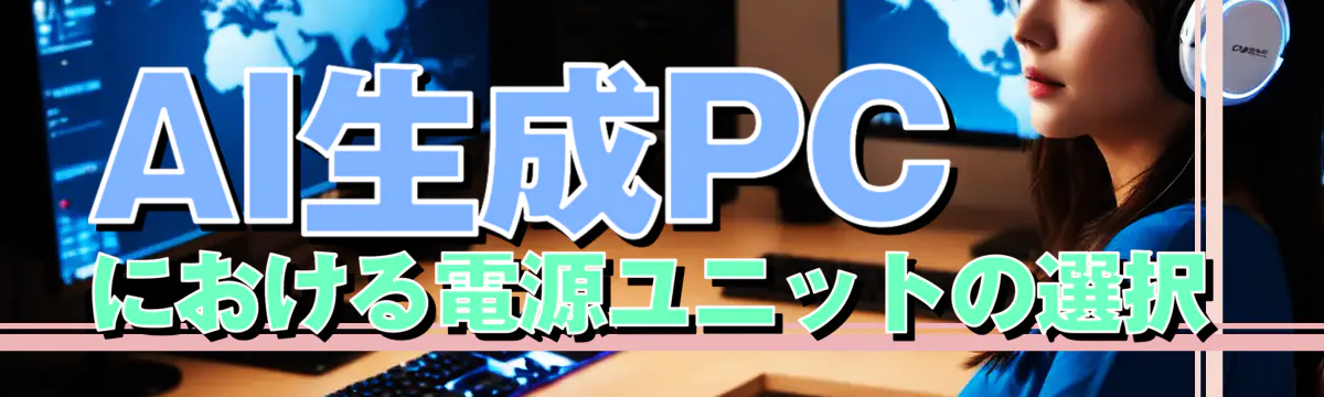 AI生成PCにおける電源ユニットの選択
