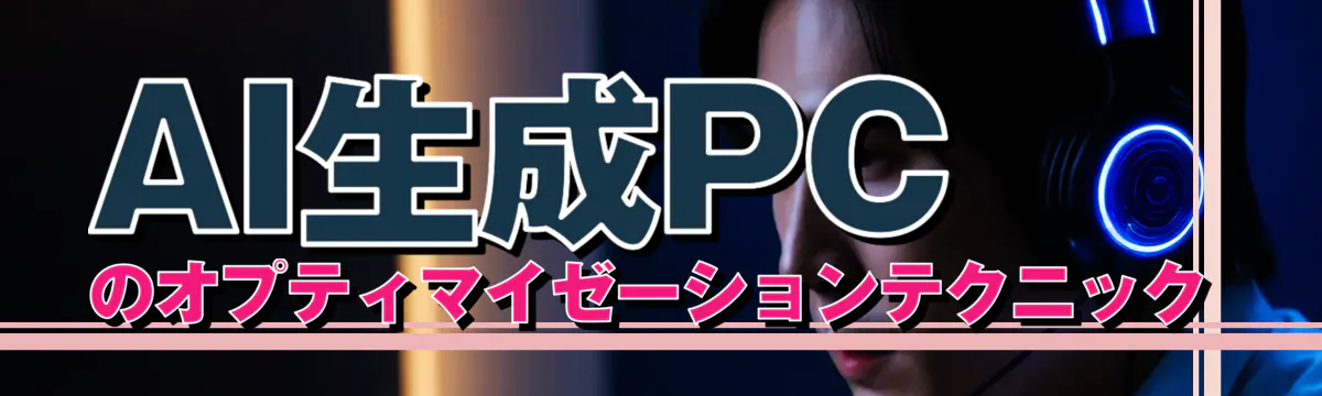 AI生成PCのオプティマイゼーションテクニック

