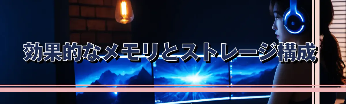 効果的なメモリとストレージ構成