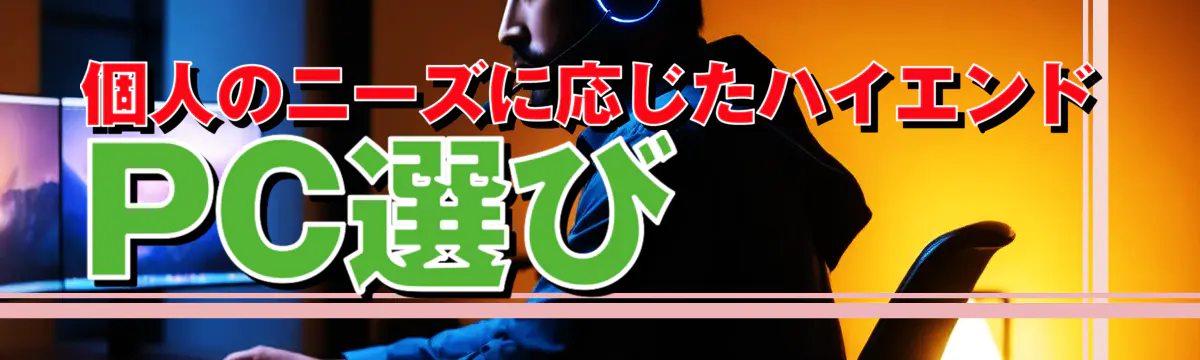 個人のニーズに応じたハイエンドPC選び