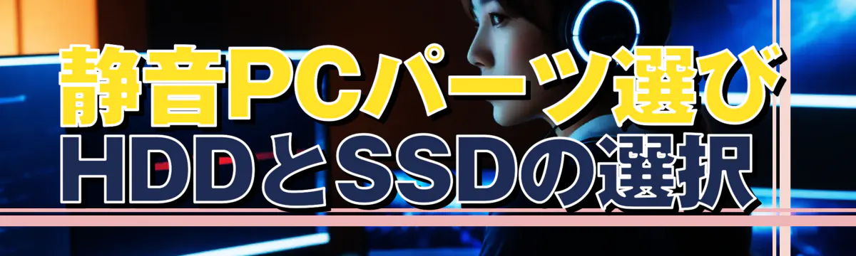 静音PCパーツ選び HDDとSSDの選択