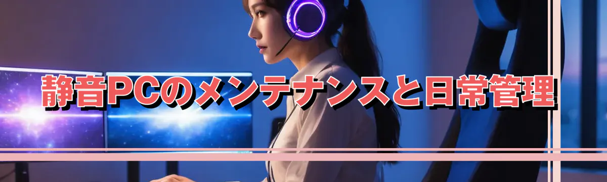 静音PCのメンテナンスと日常管理
