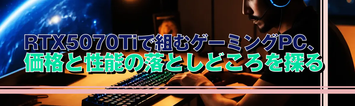 RTX5070Tiで組むゲーミングPC、価格と性能の落としどころを探る