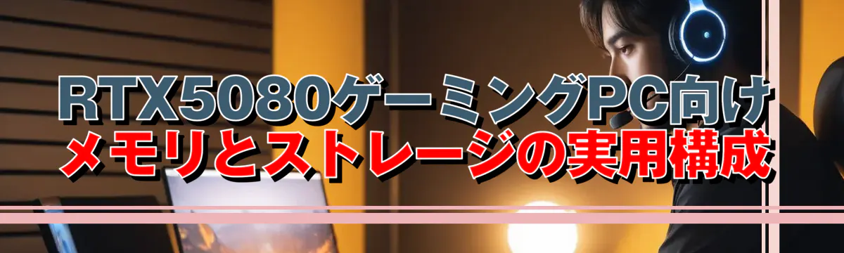 RTX5080ゲーミングPC向け メモリとストレージの実用構成
