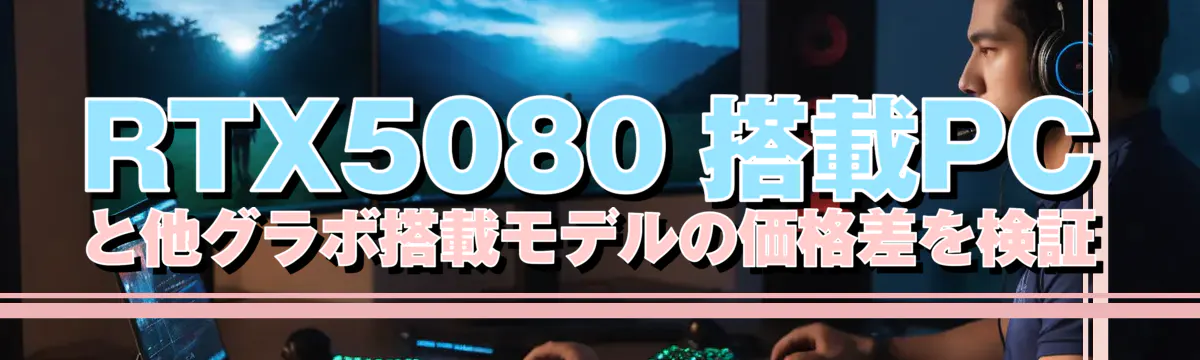 RTX5080 搭載PCと他グラボ搭載モデルの価格差を検証