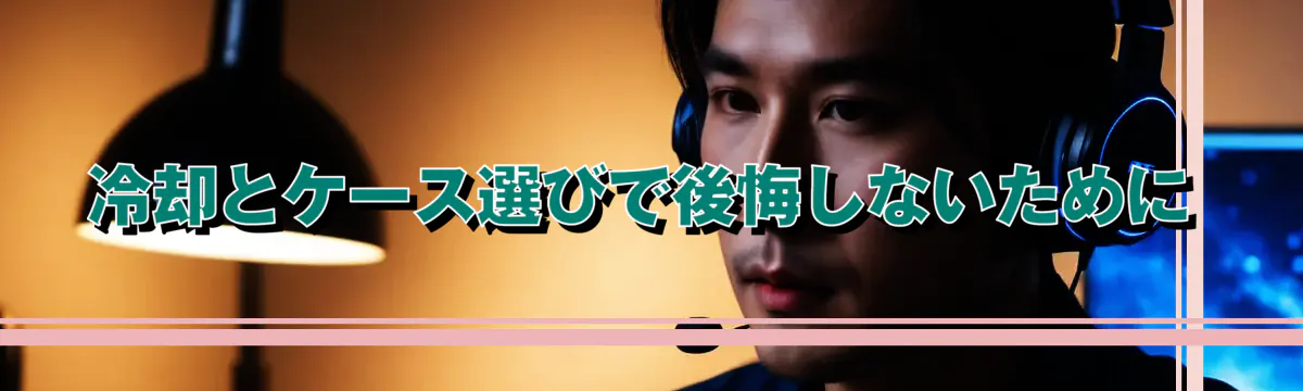 冷却とケース選びで後悔しないために