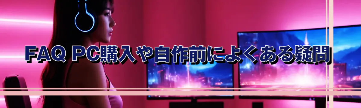 FAQ PC購入や自作前によくある疑問