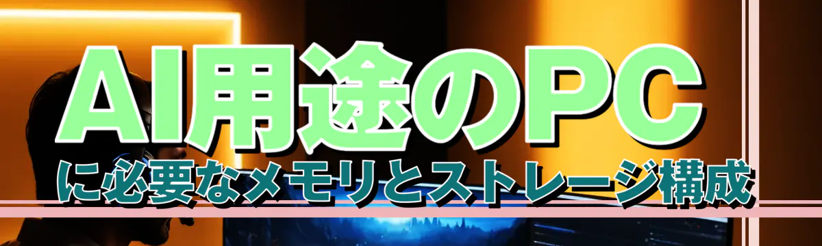 AI用途のPCに必要なメモリとストレージ構成
