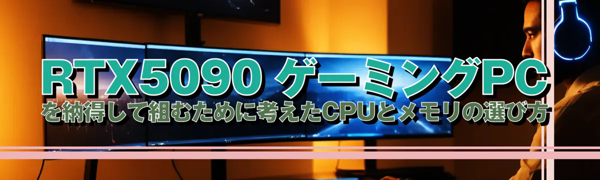RTX5090 ゲーミングPCを納得して組むために考えたCPUとメモリの選び方