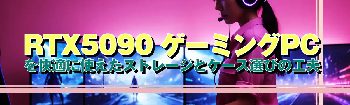 RTX5090 ゲーミングPCを快適に使えたストレージとケース選びの工夫