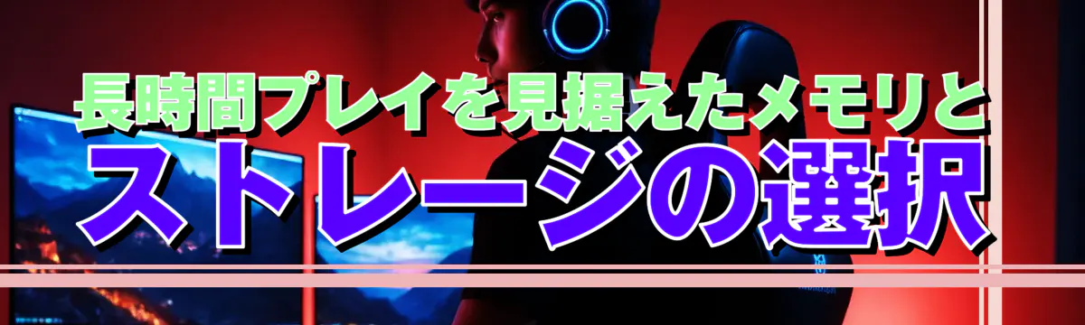 長時間プレイを見据えたメモリとストレージの選択