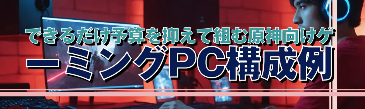できるだけ予算を抑えて組む原神向けゲーミングPC構成例