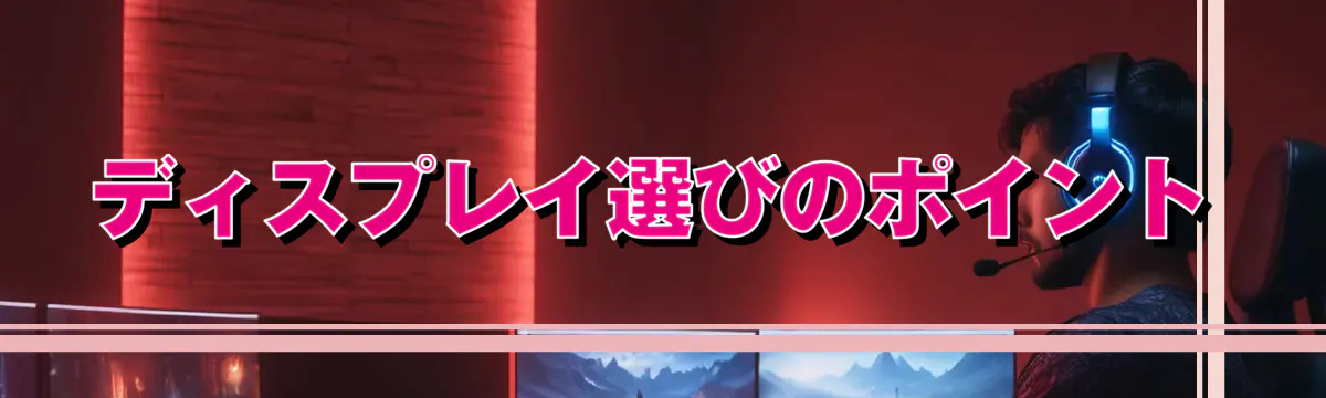 ディスプレイ選びのポイント