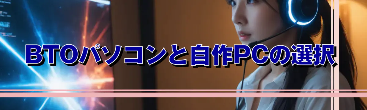 BTOパソコンと自作PCの選択