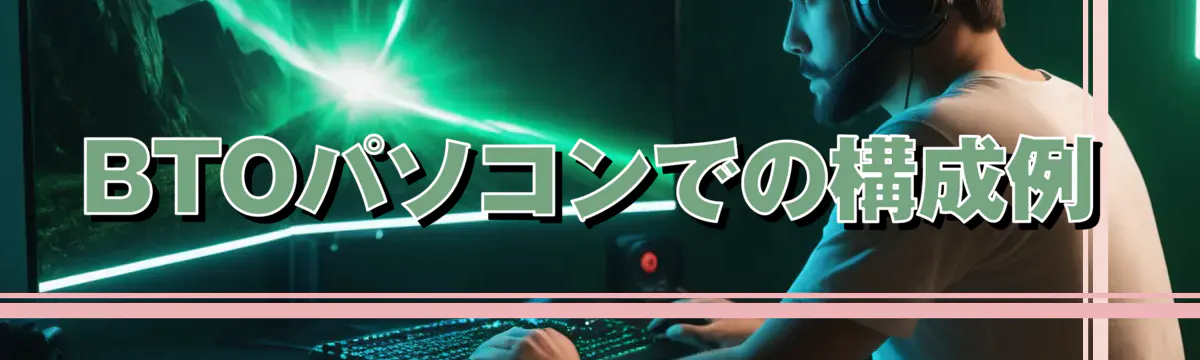 BTOパソコンでの構成例