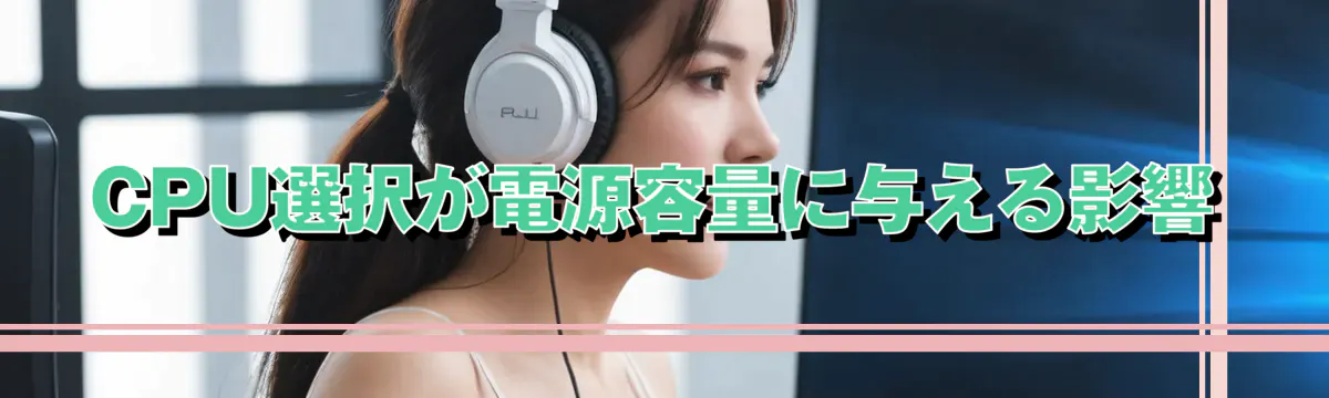 CPU選択が電源容量に与える影響
