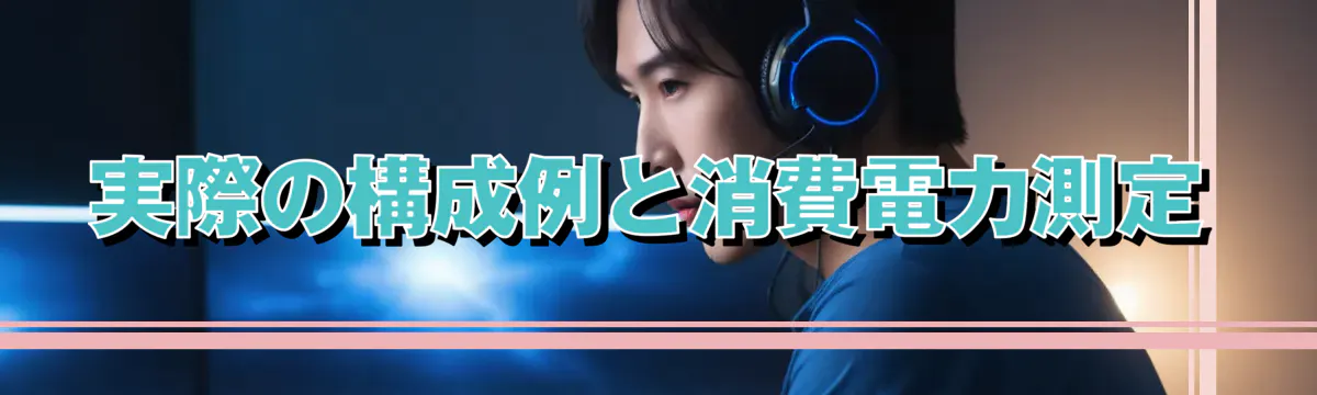 実際の構成例と消費電力測定