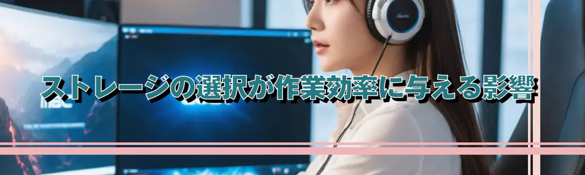 ストレージの選択が作業効率に与える影響