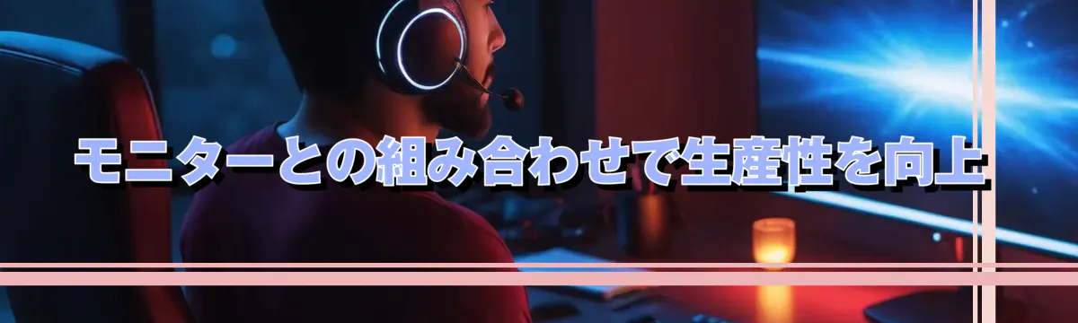 モニターとの組み合わせで生産性を向上