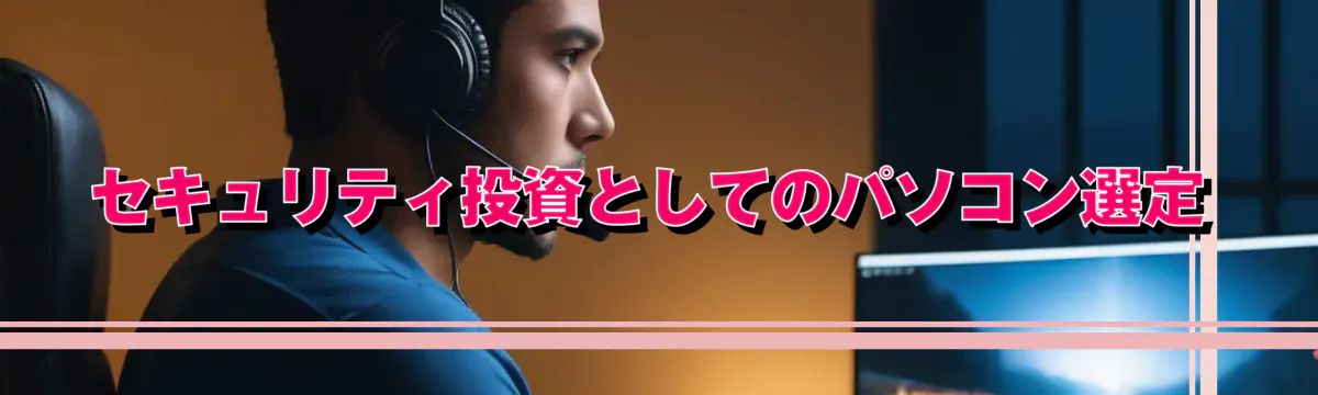 セキュリティ投資としてのパソコン選定