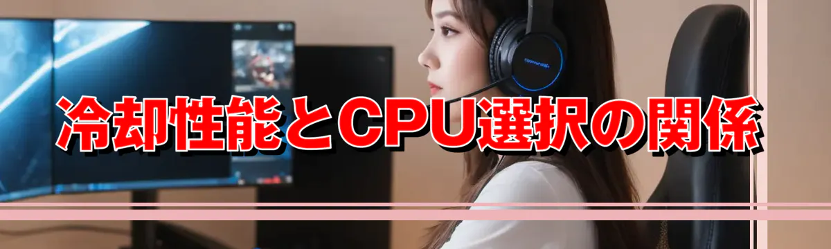 冷却性能とCPU選択の関係